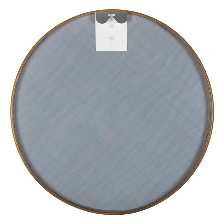 WALL MIRROR ROUND HM9582.30 ALUMINUM FRAME IN GOLD Φ50x3 cm.
