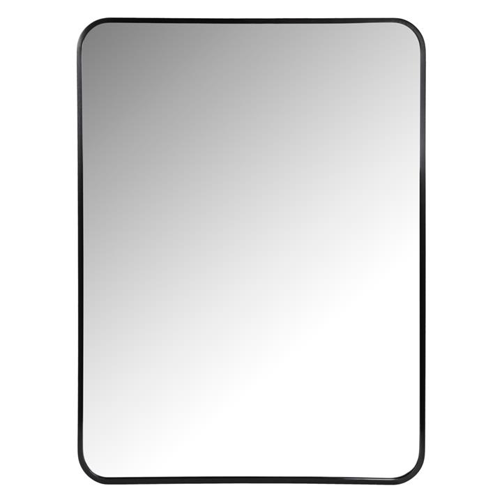 WALL MIRROR HM9584.01 BLACK ALUMINUM FRAME 60x3x80Hcm.