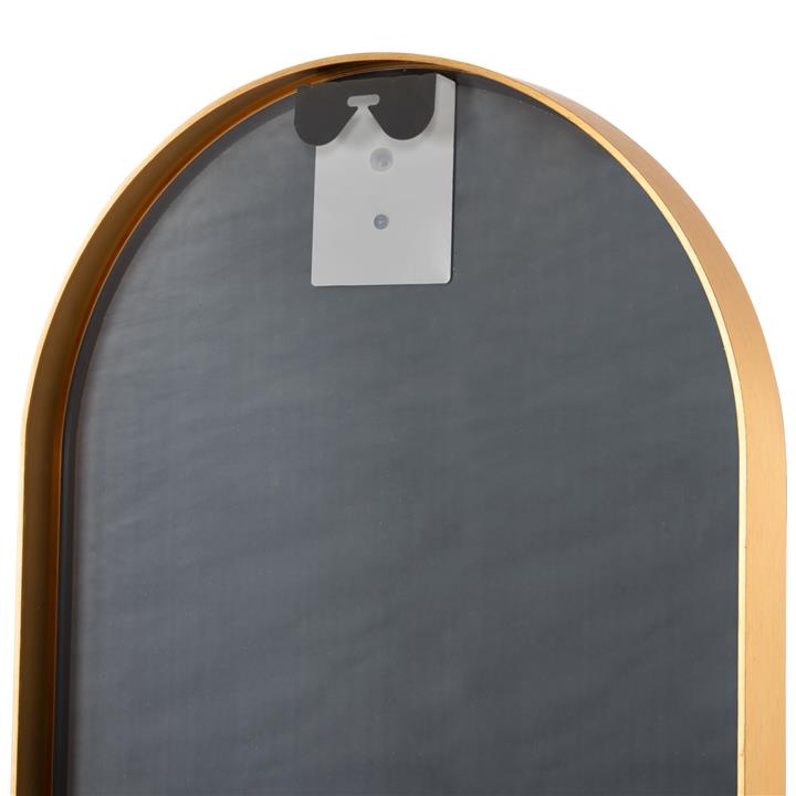 WALL MIRROR HM9581.30 TALL OVAL GOLD ALUMINUM FRAME 38,5x4x149Hcm.