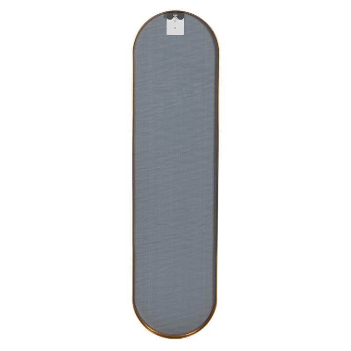 WALL MIRROR HM9581.30 TALL OVAL GOLD ALUMINUM FRAME 38,5x4x149Hcm.