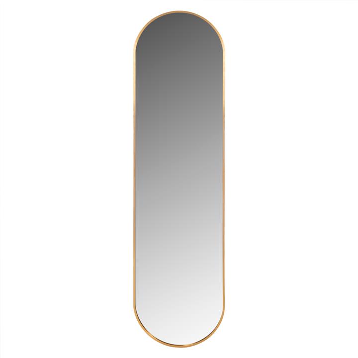 WALL MIRROR HM9581.30 TALL OVAL GOLD ALUMINUM FRAME 38,5x4x149Hcm.