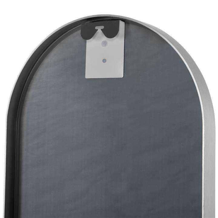 WALL MIRROR HM9581.40 TALL OVAL SILVER ALUMINUM FRAME 38,5x4x149Hcm.
