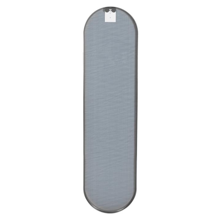 WALL MIRROR HM9581.40 TALL OVAL SILVER ALUMINUM FRAME 38,5x4x149Hcm.