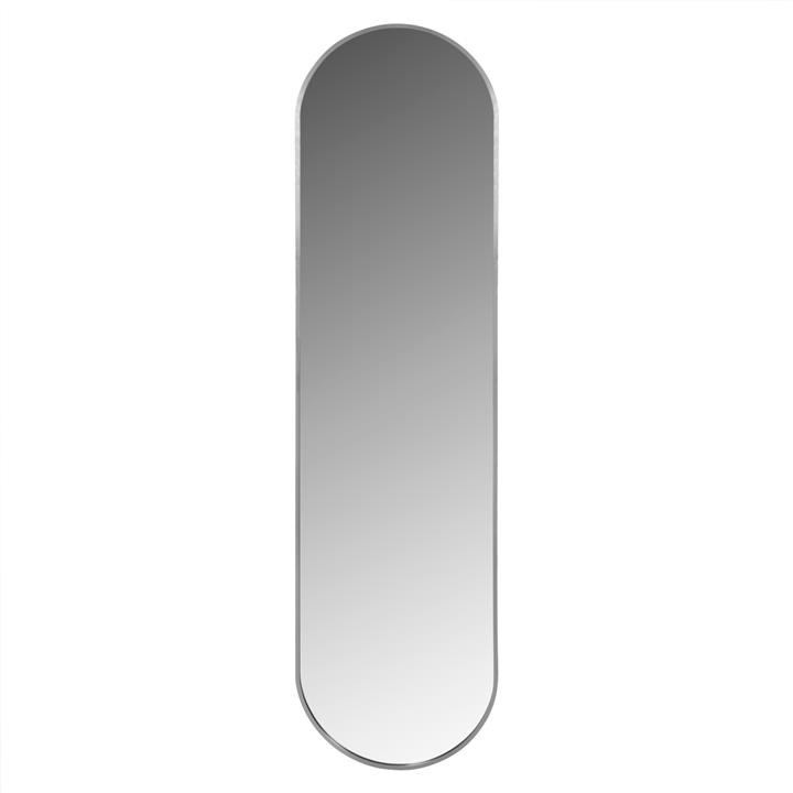 WALL MIRROR HM9581.40 TALL OVAL SILVER ALUMINUM FRAME 38,5x4x149Hcm.