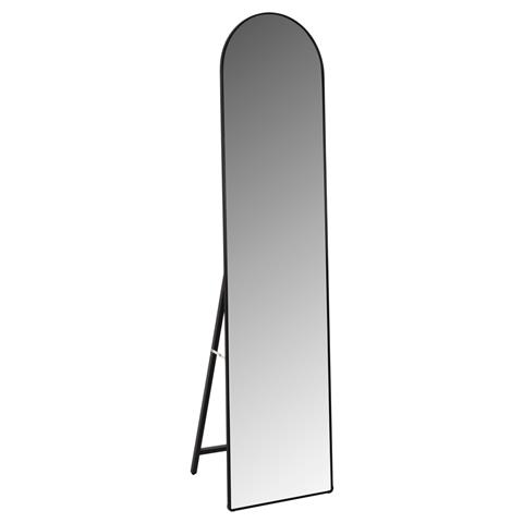 FLOOR STANDING MIRROR JOELY HM9578.01 ALUMINUM FRAME IN BLACK COLOR 60x31x160Hcm.