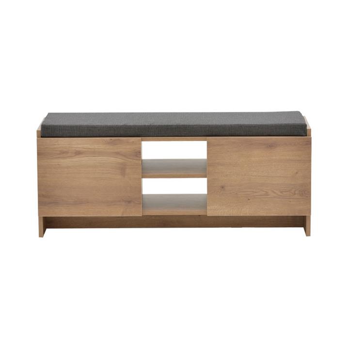 Entrance furniture stool-shoe cabinet Zulla pakoworld 10 pairs sonoma 110x37x46 cm