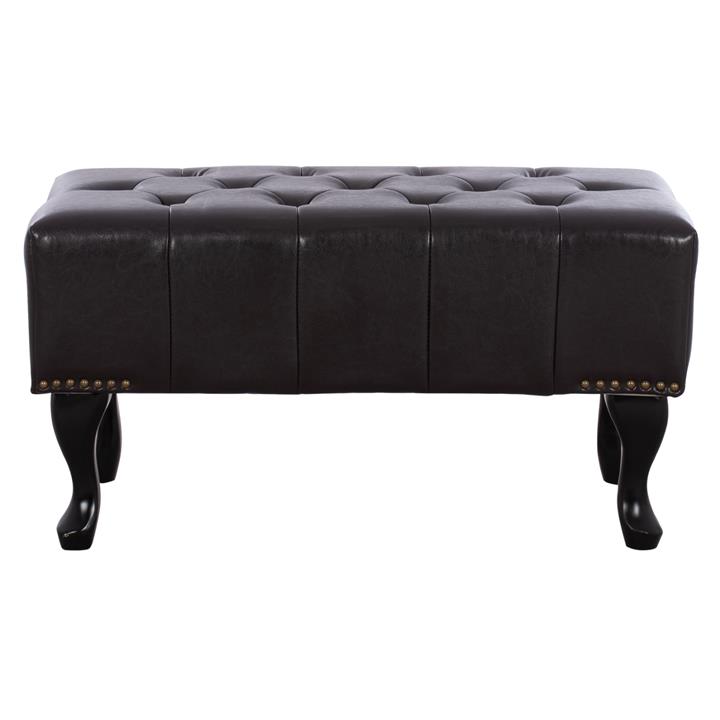 ΤΑΜΠΟΥΡΕ ΥΠΟΠΟΔΙΟ T.CHESTERFIELD EMMA HM226.01 PU 80x44x39Y εκ.ΣΚ.ΚΑΦΕ