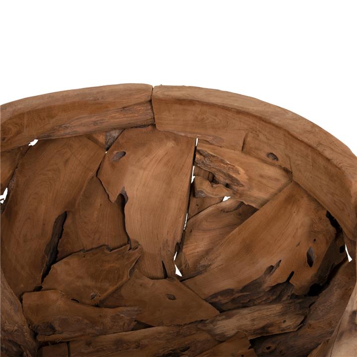 TABLE DECOR BOWL HM4279 TEAK TREE ROOT PIECES IN NATURAL COLOR Φ100x43,5Hcm.
