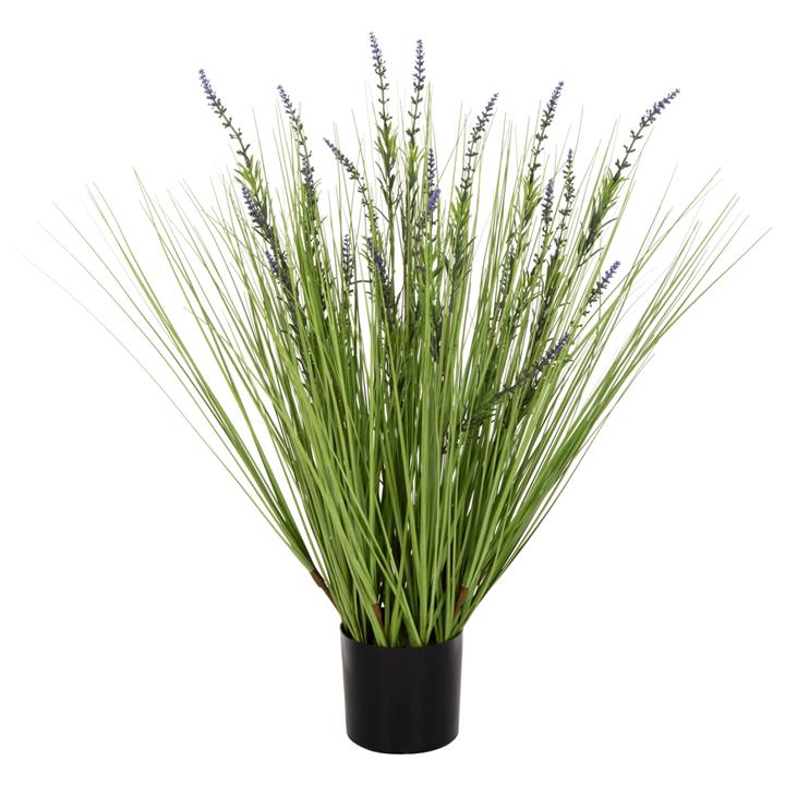 DECORATIVE SYNTHETIC PLANT IN POT HM4028 LAVENDER Φ11,5x11,5-70Hcm.