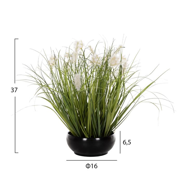 DECORATIVE SYNTHETIC PLANT IN POT HM4027 GRASS 37H cm.