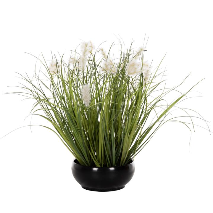 DECORATIVE SYNTHETIC PLANT IN POT HM4027 GRASS 37H cm.