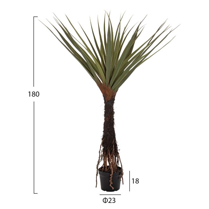 DECORATIVE SYNTHETIC PLANT IN POT HM7988 PALM TREE Φ23x18-180Hcm.