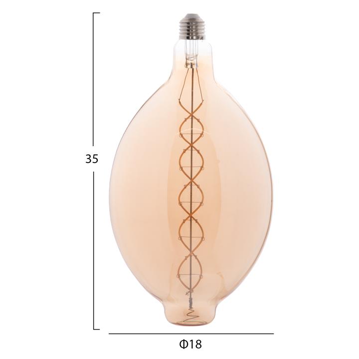 ΛΑΜΠΤΗΡΑΣ BT180 LED FILAMENT 8W E27 3000K TEA COLOR DIMMABLE HM4051.02