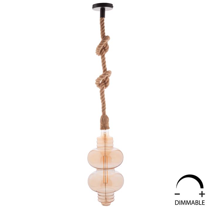 LIGHT BULB JHD-Y1180 LED FILAMENT 8W E27 3000K GOLD COLOR DIMMABLE HM4053.02
