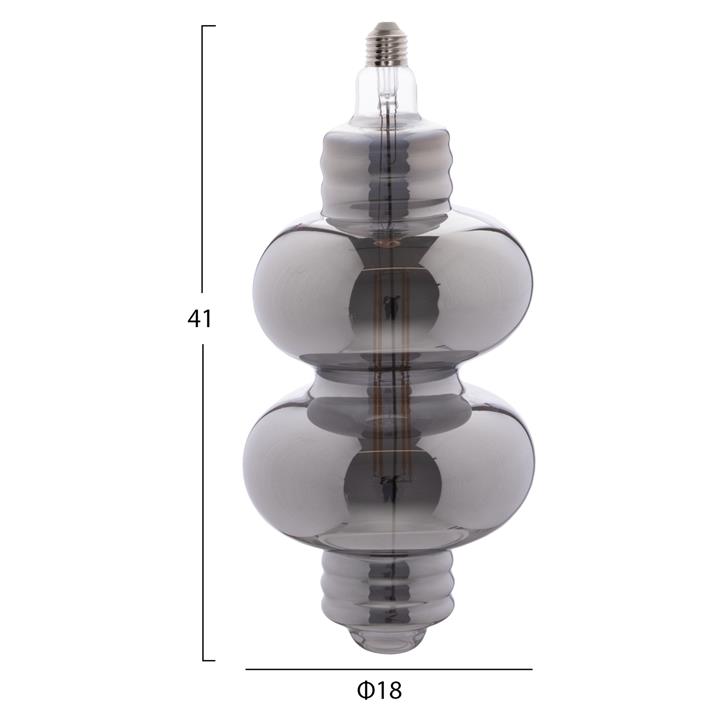 LIGHT BULB JHD-Y1180 LED FILAMENT 8W E27 3000K SMOKE COLOR DIMMABLE HM4053.03