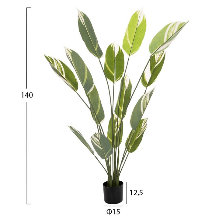 DECORATIVE SYNTHETIC PLANT IN POT HM7997 WHITE JADE 140Hcm.
