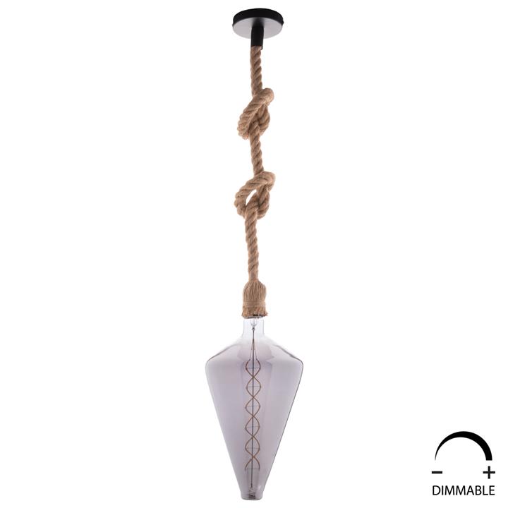 LIGHT BULB HM4054.03 JHD-DHP-190 LED FILAMENT 8W E27 3000K SMOKE COLOR DIMMABLE