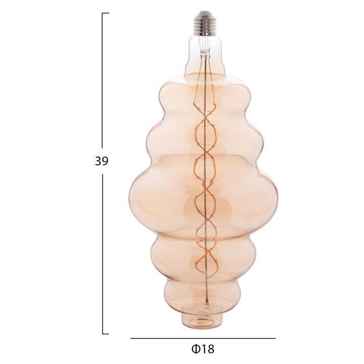 LIGHT BULB HM4056.02 FW180 LED FILAMENT 8W E27 3000K GOLD COLOR DIMMABLE