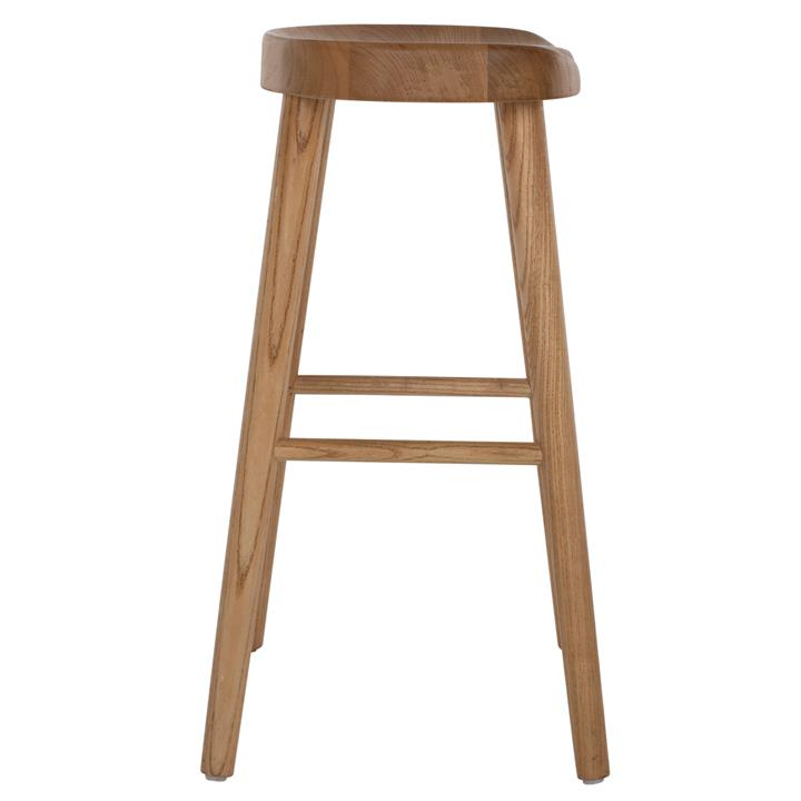 BAR STOOL TOON WOOD IN NATURAL COLOR 40X35X71Hcm.HM9334.01