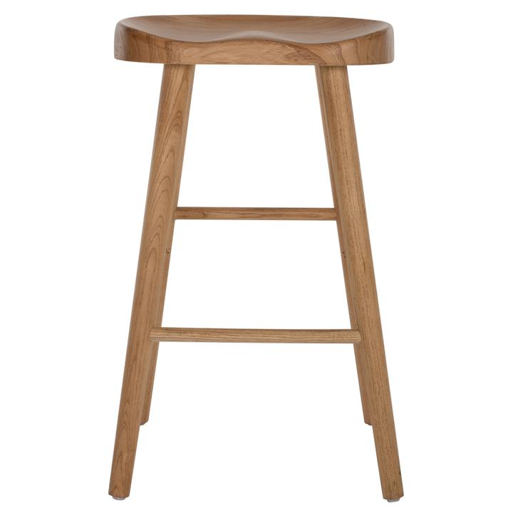 BAR STOOL TOON WOOD IN NATURAL COLOR 40X35X71Hcm.HM9334.01