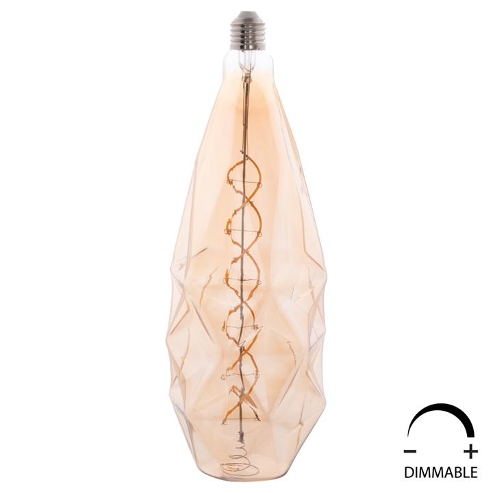 ΛΑΜΠΤΗΡΑΣ ZS130 LED FILAMENT 8W E27 3000K TEA COLOR DIMMABLE HM4058