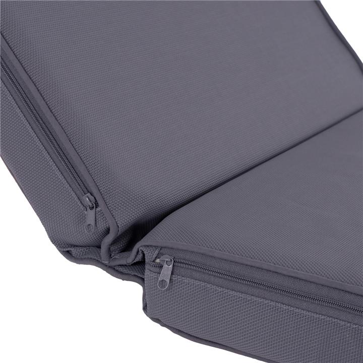 SUNBED CUSHION SIFNOS TEXTLINE GREY HM11236.30T 196(117+1+78)x58x9cm.