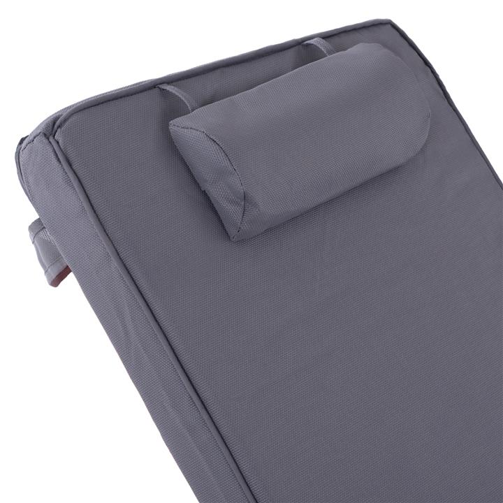 SUNBED CUSHION SIFNOS TEXTLINE GREY HM11236.30T 196(117+1+78)x58x9cm.