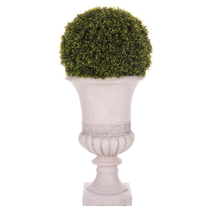 DECORATIVE SYNTHETIC PLANT IN AMPHORA HM4023 TOPIARY BOXWOOD 82H cm.