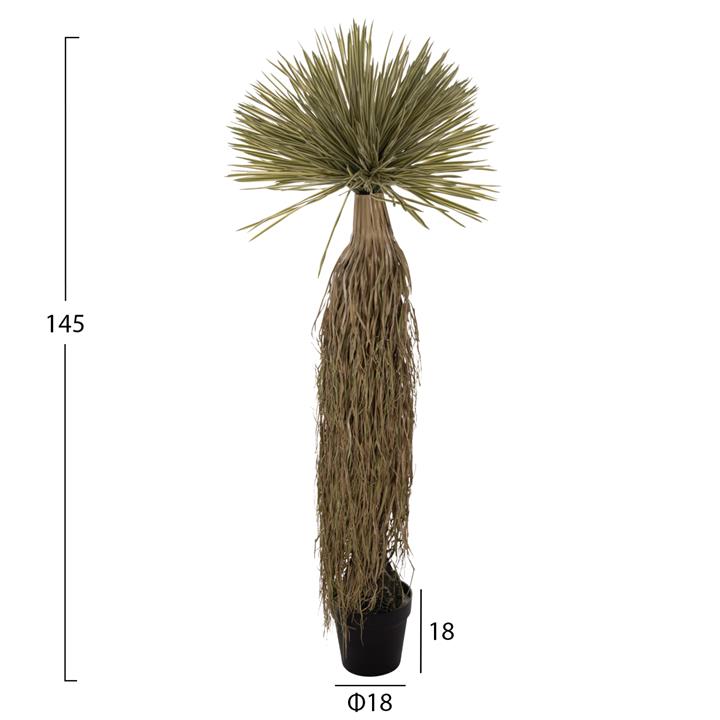 DECORATIVE SYNTHETIC PLANT HM7973 SCARECROW IN POT 145H cm.