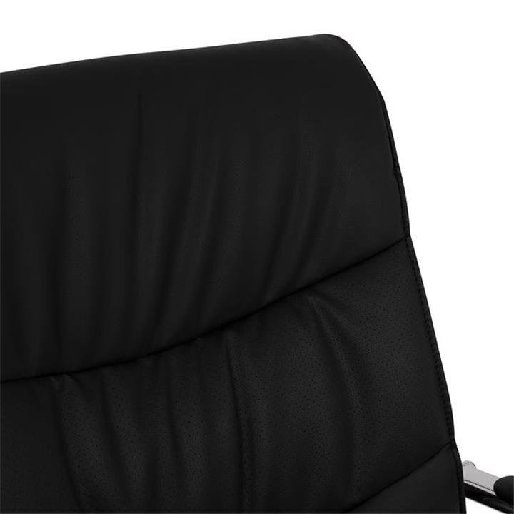 Conference chair HM1045.11 Black PU with chromed base 57x66,5x102 cm