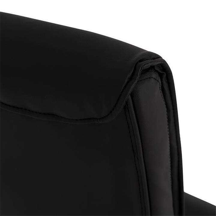 Conference chair HM1045.11 Black PU with chromed base 57x66,5x102 cm