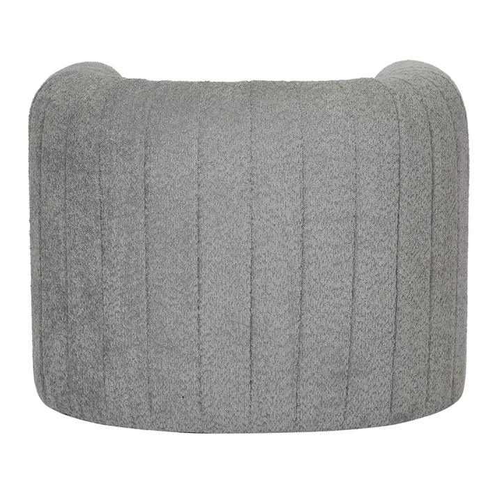 ARMCHAIR RIKER HM9682.01 METAL FRAME-GREY FABRIC 92x74x69Hcm.
