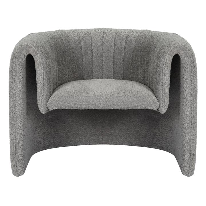ARMCHAIR RIKER HM9682.01 METAL FRAME-GREY FABRIC 92x74x69Hcm.