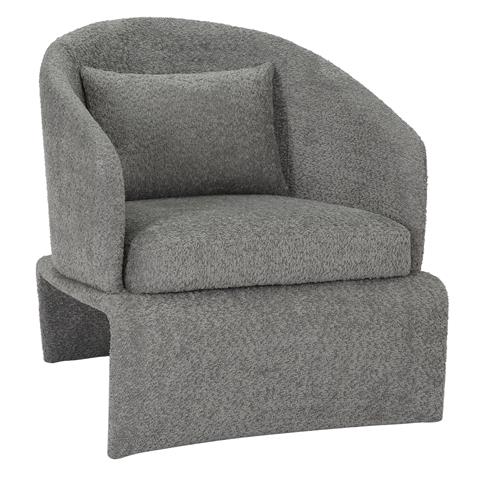 ARMCHAIR BEVY HM9677.01 GREY FABRIC-METAL FRAME 72x71x75Hcm.