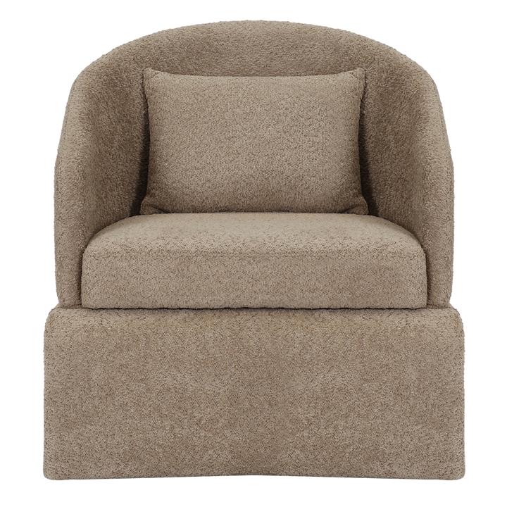 ARMCHAIR BEVY HM9677.03 BEIGE FABRIC-METAL FRAME 72x71x75Hcm.