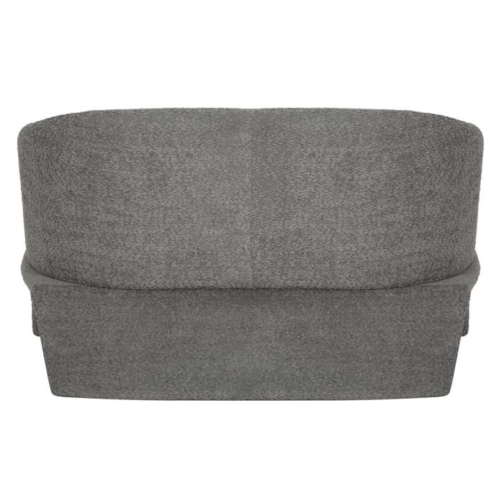 SOFA 2-SEATER BEVY2 HM9678.01 GREY FABRIC-METAL FRAME 128x72x74Hcm.