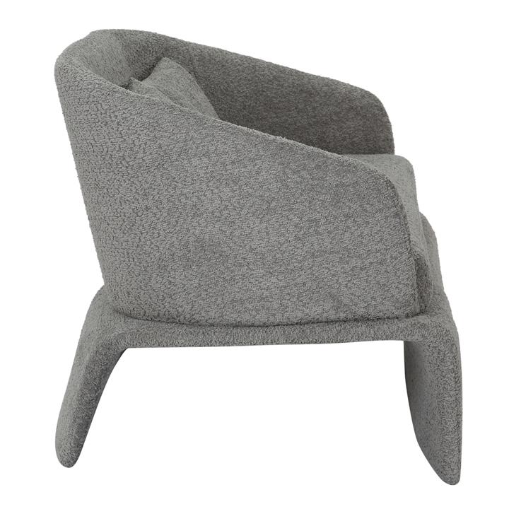 SOFA 2-SEATER BEVY2 HM9678.01 GREY FABRIC-METAL FRAME 128x72x74Hcm.