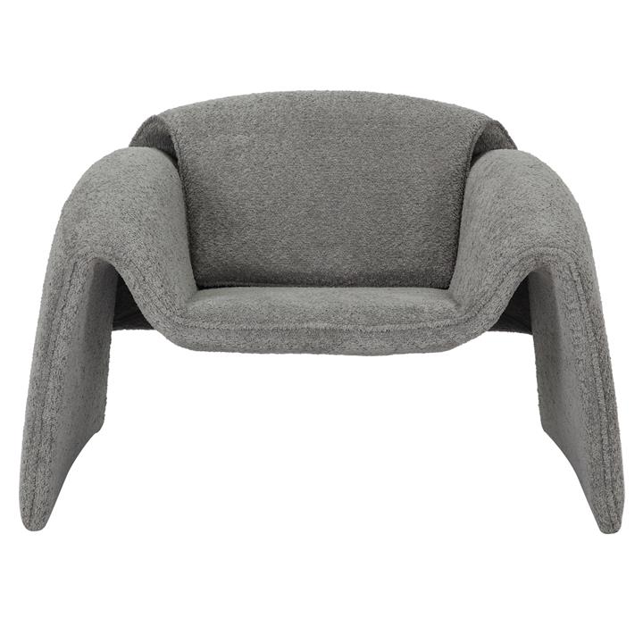 ARMCHAIR LAFORGE HM9679.01 GREY FABRIC-METAL FRAME 100x83x66Hcm.