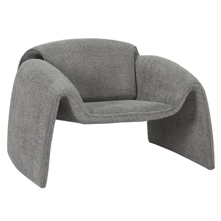 ARMCHAIR LAFORGE HM9679.01 GREY FABRIC-METAL FRAME 100x83x66Hcm.