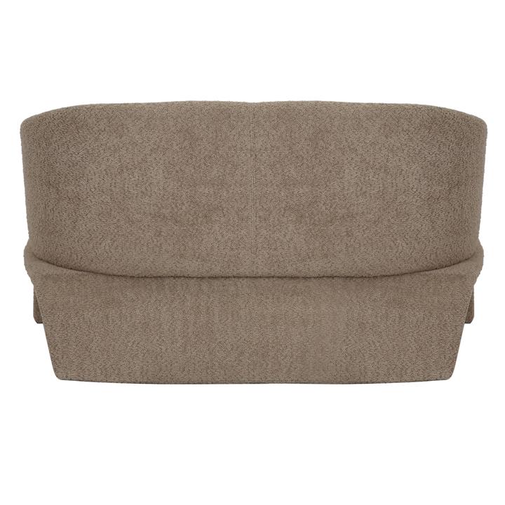 SOFA 2-SEATER BEVY2 HM9678.03 BEIGE FABRIC-METAL FRAME 128x72x74Hcm.