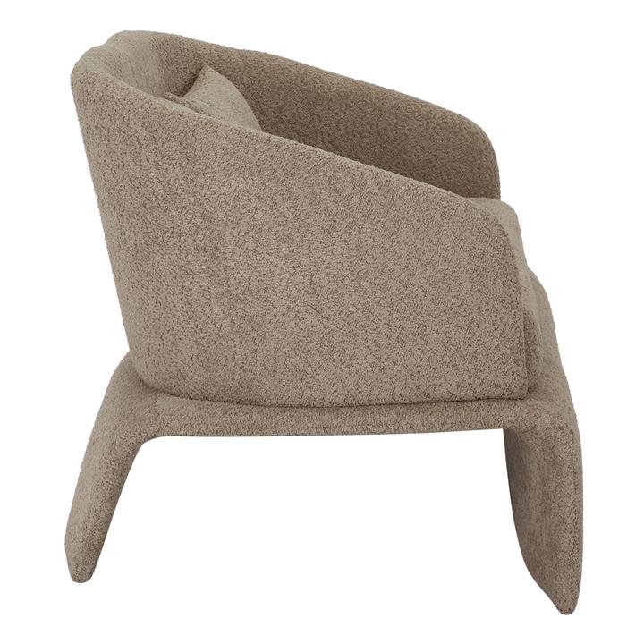 SOFA 2-SEATER BEVY2 HM9678.03 BEIGE FABRIC-METAL FRAME 128x72x74Hcm.