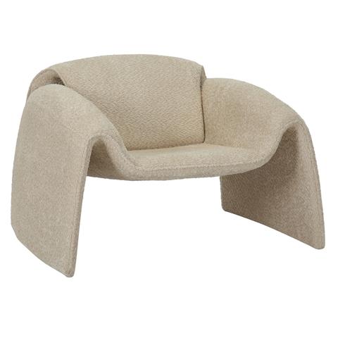 ARMCHAIR LAFORGE HM9679.03 BEIGE FABRIC-METAL FRAME 100x83x66Hcm.