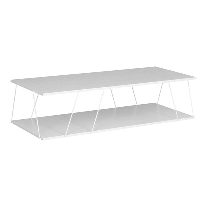 Coffee table Tars pakoworld grey-white 120x50x30cm