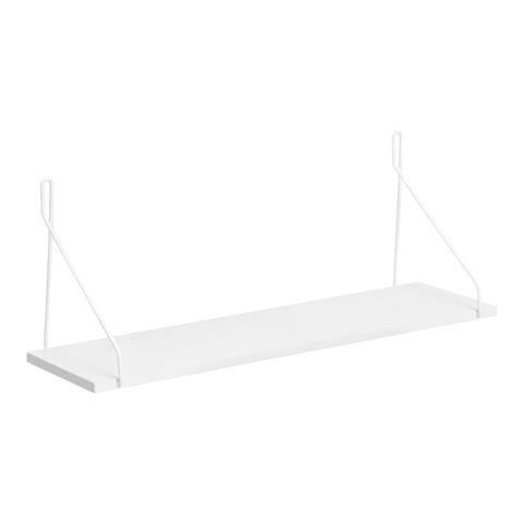 Wall shelf Tars pakoworld grey-white 72x20x27cm