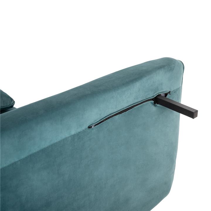 SOFABED ASMA HM3077.15 2-SEATER VELVET IN MINT COLOR 140x75x89Hcm.