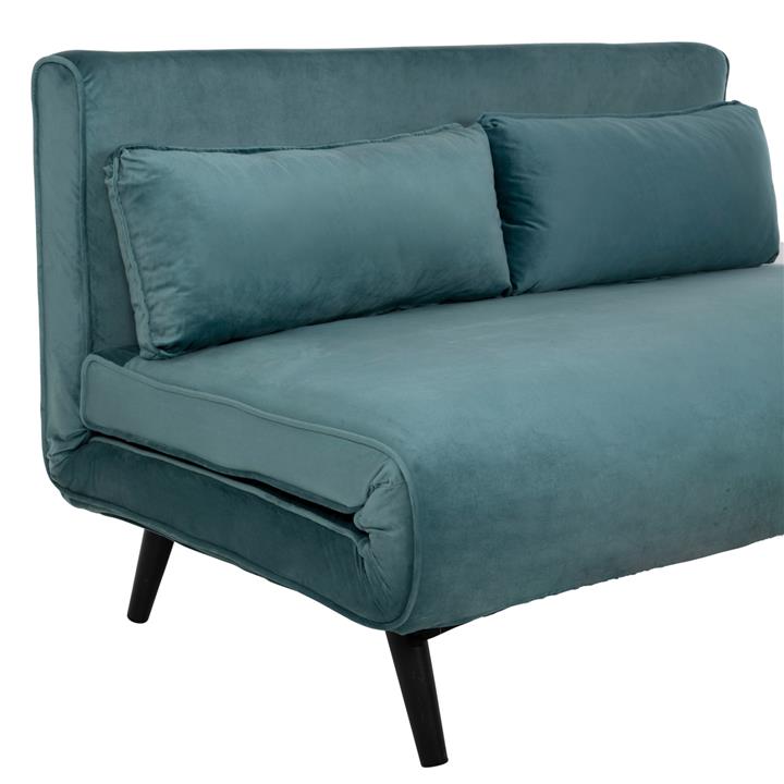 SOFABED ASMA HM3077.15 2-SEATER VELVET IN MINT COLOR 140x75x89Hcm.