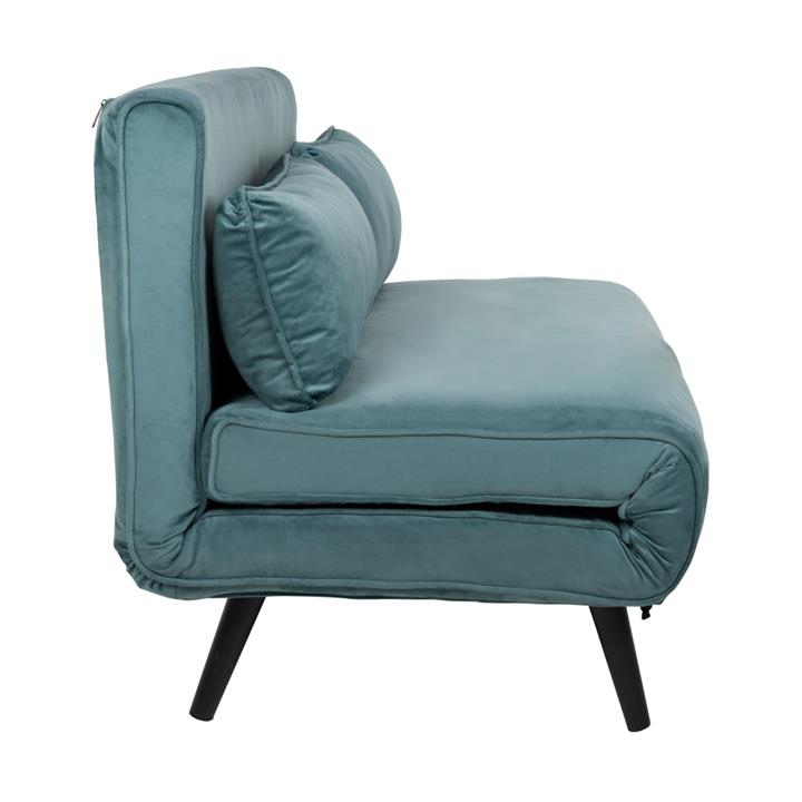 SOFABED ASMA HM3077.15 2-SEATER VELVET IN MINT COLOR 140x75x89Hcm.