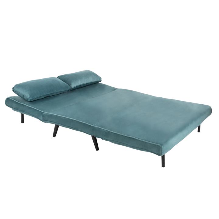 SOFABED ASMA HM3077.15 2-SEATER VELVET IN MINT COLOR 140x75x89Hcm.