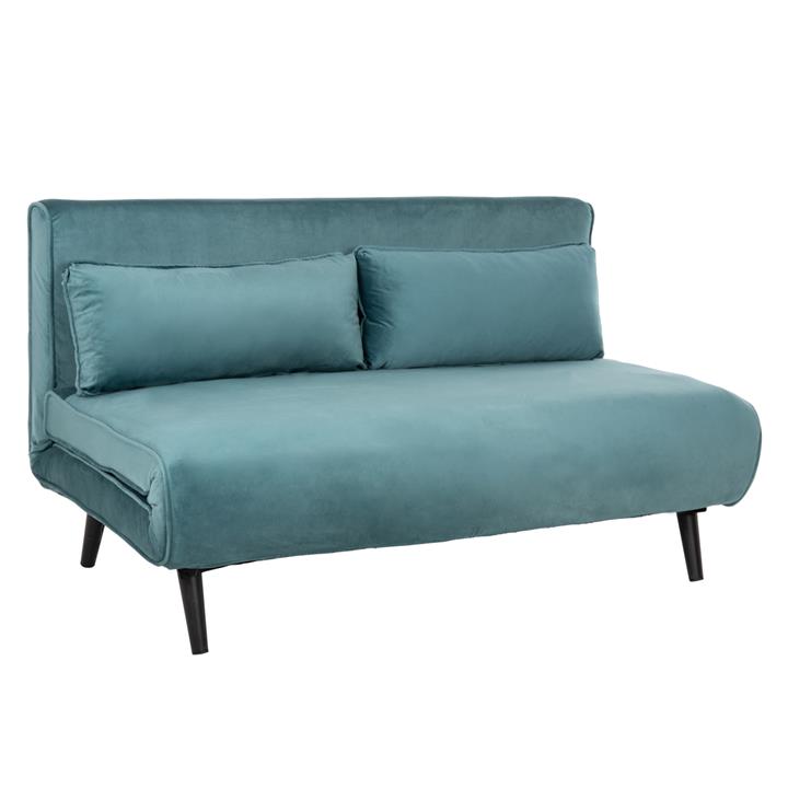 SOFABED ASMA HM3077.15 2-SEATER VELVET IN MINT COLOR 140x75x89Hcm.