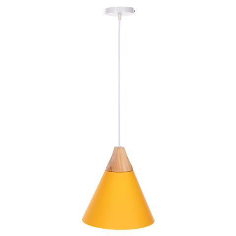 CEILING PENDANT LAMP HM4146 YELLOW METAL CAP Φ25x125Hcm.